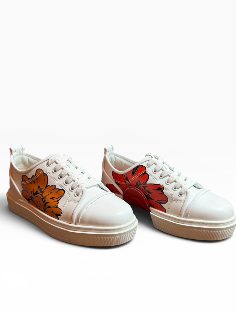Christian Louboutin x Shun Sudo Adolon Donna Flat  Flower Sneakers NIB EU 38.5